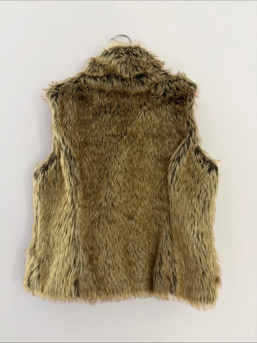 Kids Faux Fur Vest - Brown
